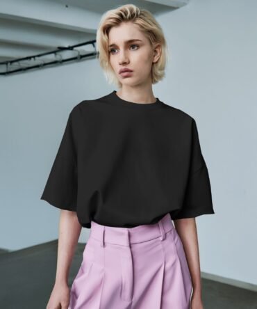 Onyx Edge Oversized T-shirt ( Black )